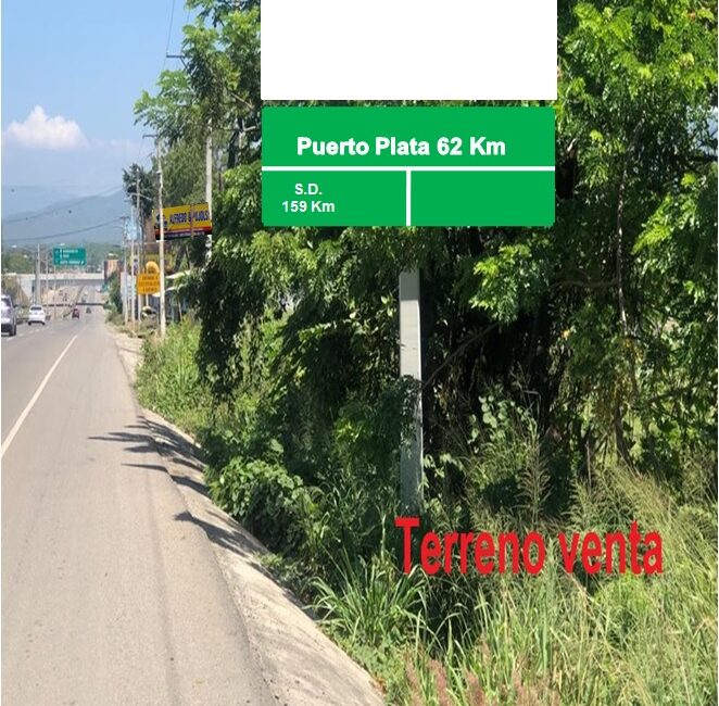 SE VENDE 24,250 mts.2 de Terreno en La Autopista Santiago–Navarrete, PRECIO REBAJADO