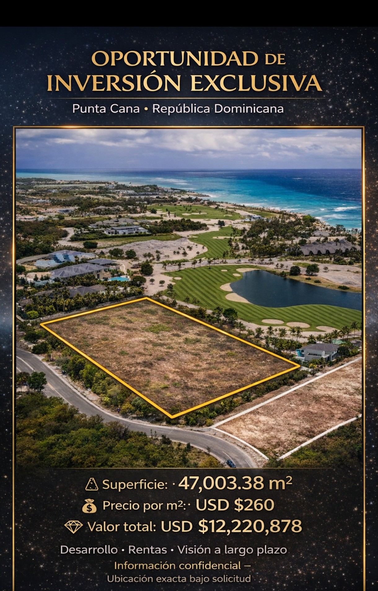 Venta de Terreno en Punta Cana