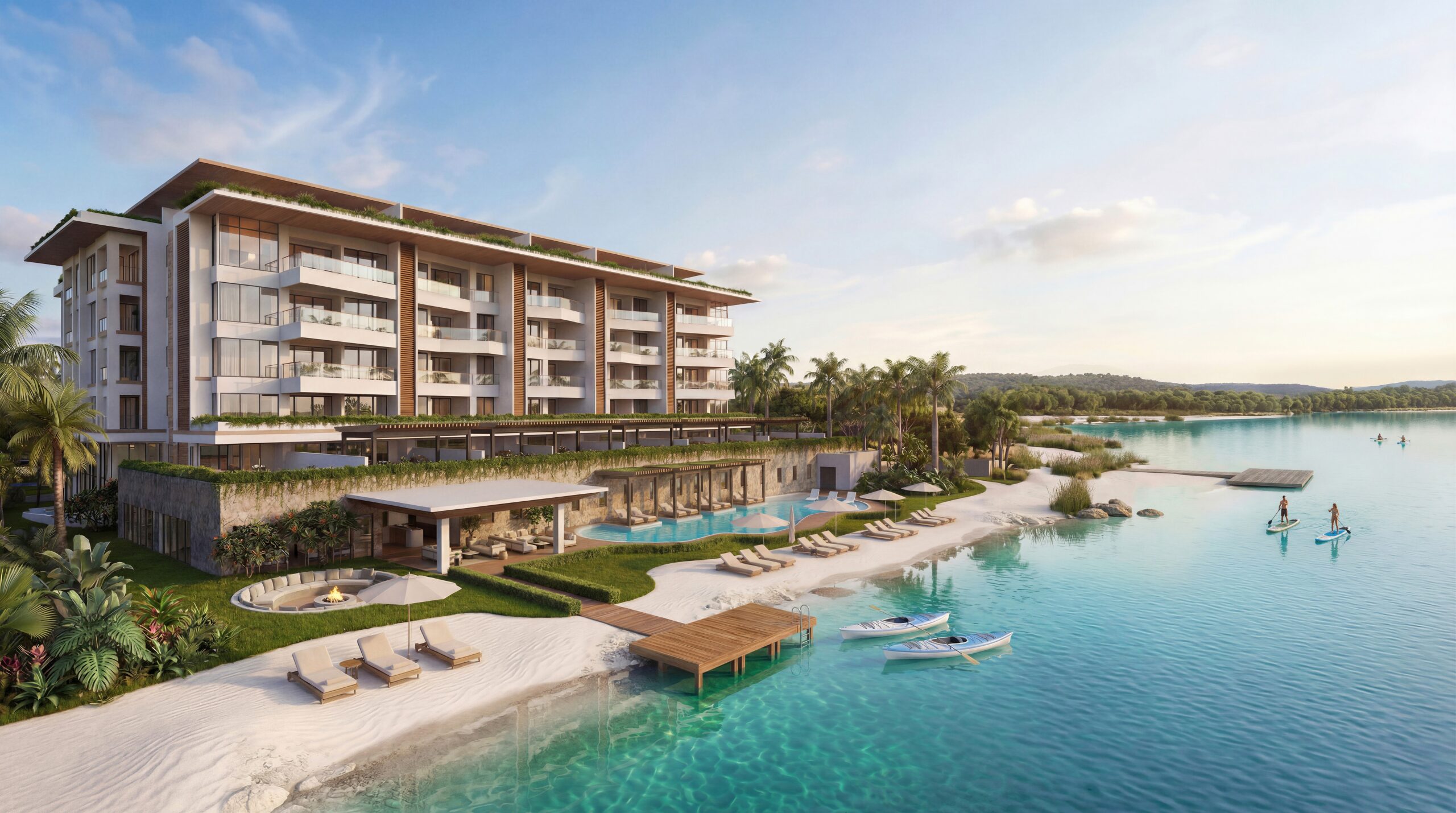 Invest in Capcana LakeFront Luxury Condos Ideal for Investment, Second Home or Fulltime Living Tax Free for 15 Years and Payments until 2030 in Exclusive Area with PGA Golf, Pro Tenis, High End Marina and Best and Exclusive Beaches in Punta Cana Area
