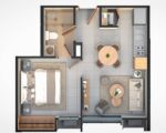 Proyecto De Apartamentos En Pueblo Bavaro De 2 Habitaciones Con Linea Blanca En Pueblo Bavaro - Apartamentos en Punta Cana