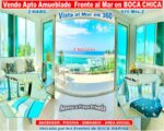 VENDO EXCLUSIVO APTO CON VISTA AL MAR DE 360 GRADOS EN BOCA CHICA, 2 HABS., 115 Mts.2, 3 BALCONES Y CON LA MEJOR UBICACIÓN - Apartamentos en Boca Chica