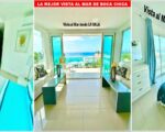 VENDO EXCLUSIVO APTO CON VISTA AL MAR DE 360 GRADOS EN BOCA CHICA, 2 HABS., 115 Mts.2, 3 BALCONES Y CON LA MEJOR UBICACIÓN - Apartamentos en Boca Chica