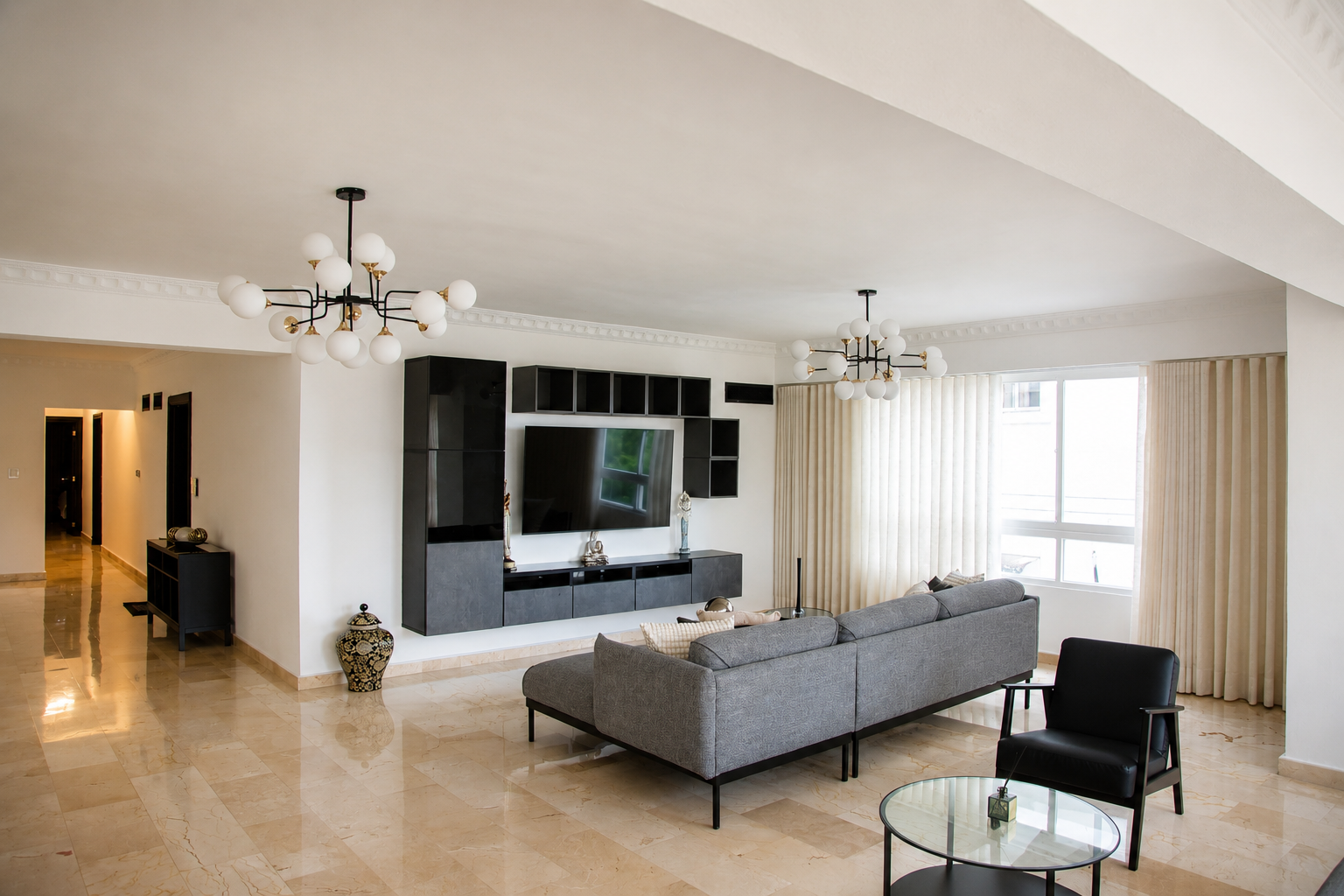 Alquiler Apto de Lujo Amueblado 285m² Los Cacicazgos