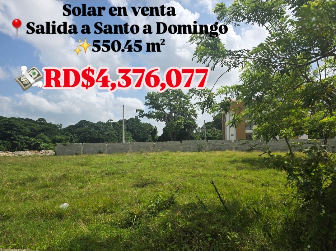 Solar en venta en San Francisco de Macorís